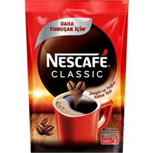 Nescafe Classic Çözülebilir Kahve Eko Poşet 200 G - %100 Doğal Robusta 5'li Avantaj Paketi - 5 Adet