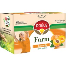 Doğuş Form Bitki Çayı Poşet 20LI Kayısılı 36 G 5'li Avantaj Paketi - 5 Adet