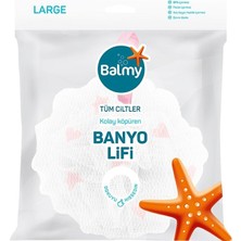 Balmy Banyo Lifi Large - Etkili Cilt Temizliği Için Banyo Süngeri 5'li Avantaj Paketi - 5 Adet