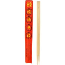 Benefhisha Chopstick 24CM 100'LÜ Kırmızı Kullan At Bambu Yemek Çubuğu 3'li Ekonomik Paket - 3 Adet