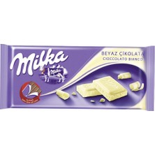 Milka Beyaz Tablet Çikolata 80 gr Kremalı Lezzet 3'li Ekonomik Paket - 3 Adet