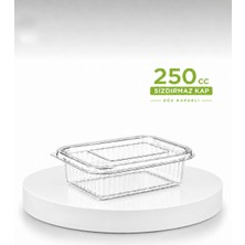 Özkan Ambalaj Temizlik Plastik Kapaklı Kase 250 Gram cc 25 Adet