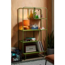 717 Design Alana B Metal Kitaplık 76 x 33 x 150 cm Zeytin Yeşili