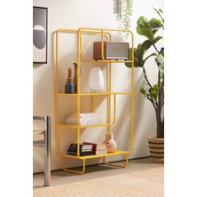 717 Design Alana B Metal Kitaplık 76 x 33 x 150 cm Sarı