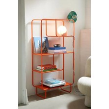 717 Design Alana B Metal Kitaplık 76 x 33 x 150 cm Turuncu