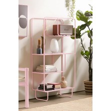 717 Design Alana B Metal Kitaplık 76 x 33 x 150 cm Pembe