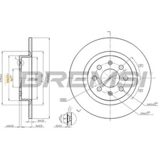 Opel Corsa E Adam 2014- Fren Diski Arka Adet 50902167 Bosch