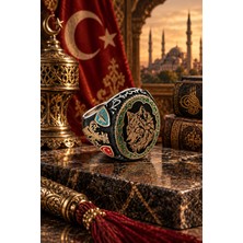 Siset Gümüş 925 Ayar  Siyah  Mine  Üzerine  Bozkurt  Kafası  Erkek  Gümüş  Yüzük