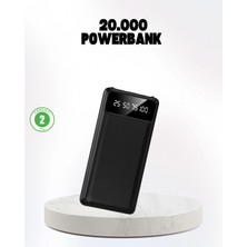 Marsilyan Çoklu Güvenlik Korumalı 20.000 Mah Powerbank Fener Özellikli