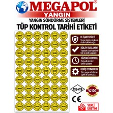 Megapol Yangın 2028 Yangın Söndürme Tüpü Kontrol Etiketi. Yangın Tüpü Kontrol Etiketi. Yangın Söndürme Cihazı Kontrol Etiketi. Yangın Söndürücü Kontrol Etiketi
