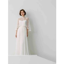 Bride In Love Fransız Dantelli Pelerin