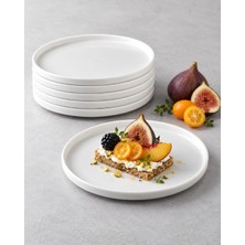 Be Original Pera 20 cm Pasta Tabağı 6’lı Set | Porselen Tatlı ve Pasta Tabağı