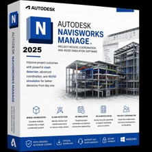 Autodesk Navisworks Manage 2025 (Windows) - 1 Pc 2 Yıl Autodesk Key Full Sürüm