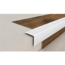İnan Yapı Beyaz Rengi Metal Merdiven Basamak Profili Çıtası Köşebenti Pahlı Bitim Profili 2,5 Cm*2,5 CM*90CM