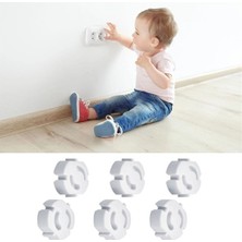 Eco Lounge Bebek Çocuk Priz Koruma Kapağı (6 Adet) Çocuk Güvenliği, Priz Muhafazası, Priz Kapatıcı BX40