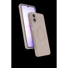 Galaxy A07 4g Regal Magsafe Standlı Kapak - Çöl Titanyum