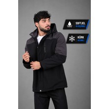Stil Kombin Parçalı Outdoor Softshell Kışlık Mont Pldp 3038_50513