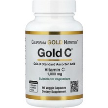 California Gold Nutrition Gold C® Usp Kalitesinde C Vitamini, 1.000 Mg, 60 Bitkisel Kapsül -Alpha Supply