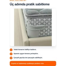 Eco Lounge 4'lü Nevresim ve Çarşaf Sabitleyici Yatak Köşe Tutucu Kaymayı Önleyen Pratik Aparat