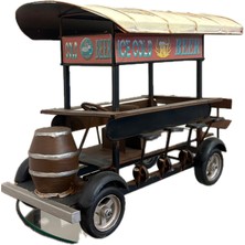 Nostaljık Metal Beer Tour Seyyar Bıra Arabası Maketı Retro Hedıyelık