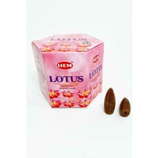 Marsilyan 10 Adet Geri Akış Backflow Şelale Tütsü Konisi Tütsü Back Lotus Çiçeği Kokulu