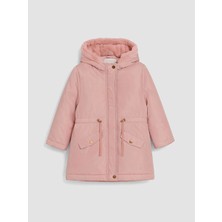 Lc Waikiki Yeni Sezon Pembe Kapüşonlu Kız Çocuk Şişme Mont