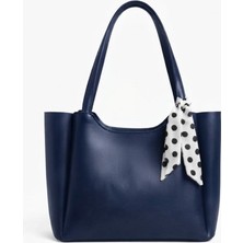 Arvelia Kadın Fularlı Fermuarlı Shopper El ve Omuz Çantası