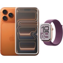 Wontis iPhone 17 Pro Uyumlu Şeffaf Nano Ekran Koruyucu 2 Adet + Apple Watch 44 mm Şeffaf Nano Ekran Koruyucu 2 Adet Set