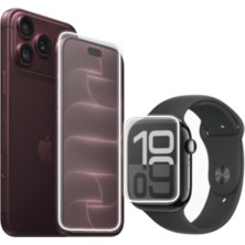 Wontis iPhone 18 Pro Uyumlu Şeffaf Nano Ekran Koruyucu 2 Adet + Apple Watch 44 mm Şeffaf Nano Ekran Koruyucu 2 Adet Set