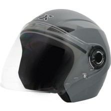 Gp Kompozit GP GX MKS005-GNG Şeffaf Vizörlü Motosiklet Yarım Kask