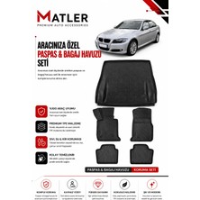 Bmw 3 Serisi E90 2008 Model 4d Ekstra Havuzlu Paspas ve Bagaj Havuzu Set
