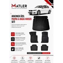 Bmw 3 Serisi F30 2015 Model 4d Ekstra Havuzlu Paspas ve Bagaj Havuzu Set