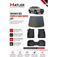 Nissan X-Trail 2023 Model 4d Ekstra Havuzlu Paspas ve Bagaj Havuzu Set