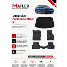 Skoda Karoq 2025 Model 4d Ekstra Havuzlu Paspas ve Bagaj Havuzu Set
