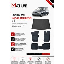 Volkswagen Caddy 2003 Model 4d Ekstra Havuzlu Paspas ve Bagaj Havuzu Set