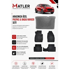 Ford Puma 2024 Model 4d Ekstra Havuzlu Paspas ve Bagaj Havuzu Set