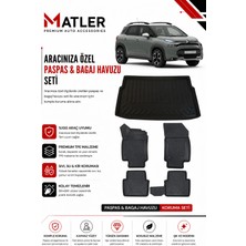 Citroen C3 Aircross 2024 Model 4d Ekstra Havuzlu Paspas ve Bagaj Havuzu Set