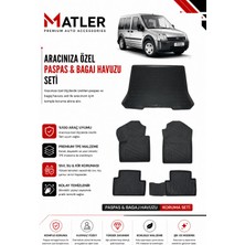 Ford Connect 2006 Model 4d Ekstra Havuzlu Paspas ve Bagaj Havuzu Set