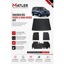 Toyota Proace City 2022 Model 4d Ekstra Havuzlu Paspas ve Bagaj Havuzu Set