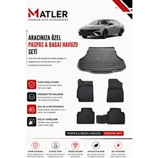 Hyundai Elantra 2021 Model 4d Ekstra Havuzlu Paspas ve Bagaj Havuzu Set