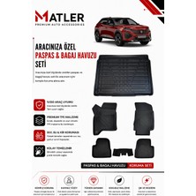 Peugeot 2008 Hybrid 2025 Model 4d Ekstra Havuzlu Paspas ve Bagaj Havuzu Set