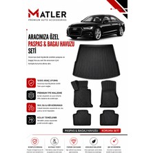 Audi A6 2018 Model 4d Ekstra Havuzlu Paspas ve Bagaj Havuzu Set