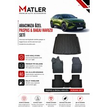 Peugeot 408 Hybrid 2023 Model 4d Ekstra Havuzlu Paspas ve Bagaj Havuzu Set