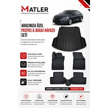 Renault Megane 4 2017 Model 4d Ekstra Havuzlu Paspas ve Bagaj Havuzu Set