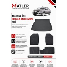 Renault Clio 2 2003 Model 4d Ekstra Havuzlu Paspas ve Bagaj Havuzu Set