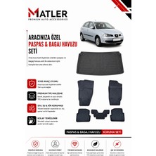 Seat Ibiza 2004 Model 4d Ekstra Havuzlu Paspas ve Bagaj Havuzu Set