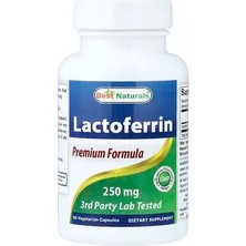 Best Naturals, Lactoferrin, 250 Mg, 60 Vegetarian Capsules