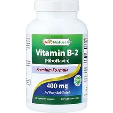 Best Naturals, Vitamin B-2 (Riboflavin), 400 Mg, 120 Vegetarian Capsules
