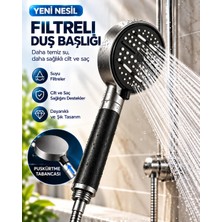 Epilons 6 Modlu Filtreli Duş Başlığı Büyük Panel Su Tasarruflu Çok Fonksiyonlu Duş Başlığı