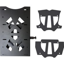 GP Kompozit Yamaha NMAX 125 / 155 2021-2026 Uyumlu Pratik Tak-Çıkar Kızaklı Arka Çanta Demiri Siyah